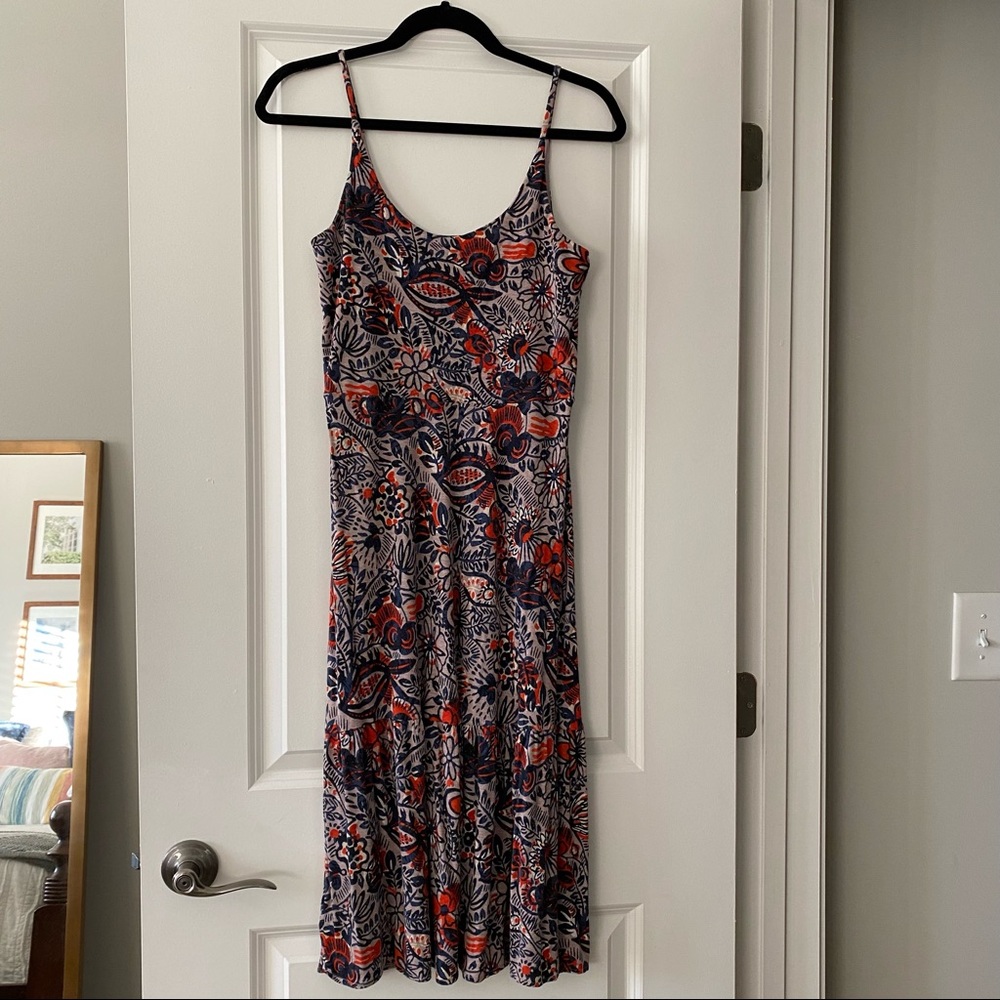 LOFT Strappy Swing Midi Dress Size XS